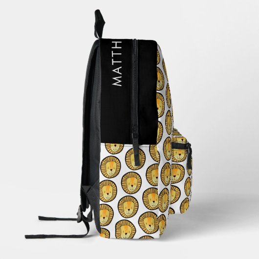 Cute Kinder Lion Oerwoud Bedrukte Rugzak (Links)