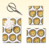 Cute Kinder Lion Oerwoud Inpakpapier Vel