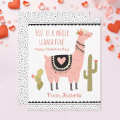 Cute Kinder Llama Valentijn Note Card Notitiekaartje