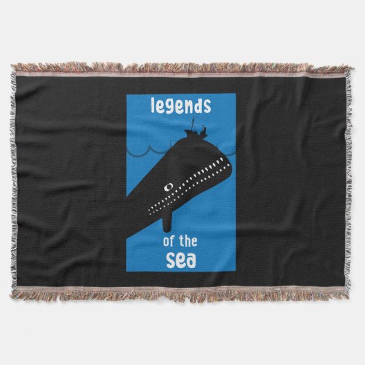 Cute Kinder Moby Dick Zee Monster Deken (Voorkant)