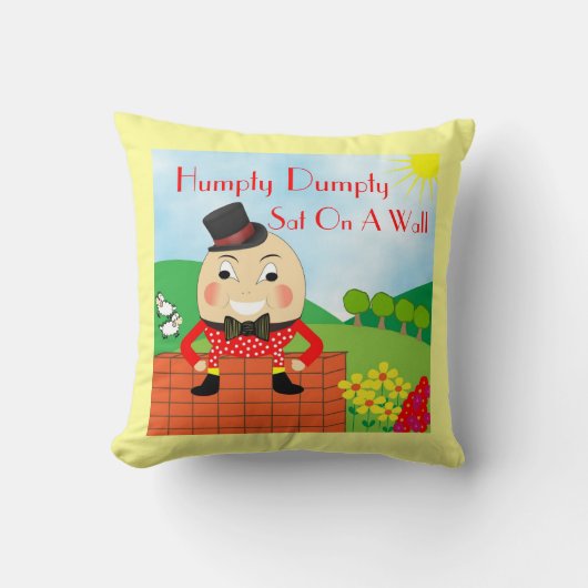Cute Kinder Nursery Rhyme Humpty Dumpty Kussen (Voorkant)