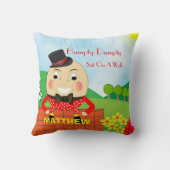 Cute Kinder Nursery Rhyme Humpty Dumpty Personaliz Kussen (Achterkant)