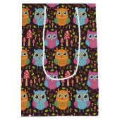 Cute Kinder Paarse Blue Oranje Ownership Medium Cadeauzakje (Achterkant)