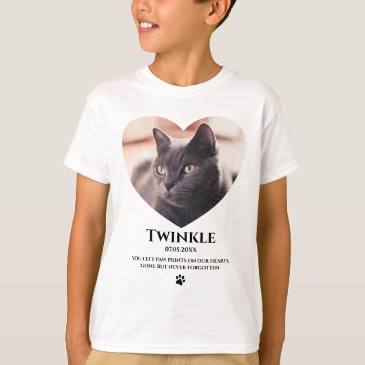 Cute Kinder Pet Memorial T-shirt (Voorkant)