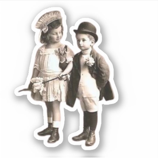 Cute Kinder  Photo Sticker (Voorkant)