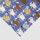 Cute Kinder Puppy Dog Birthday Party Tissuepapier (Detail)