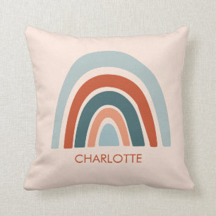 Cute Kinder Rainbow Name Boho Kussen
