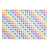 Cute Kinder Rainbow Polka Dots Pattern Kussensloop (Achterkant)