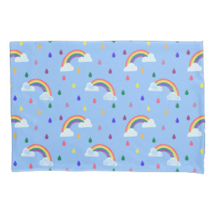 Cute Kinder Rainbow Rain Shower Pattern Kussensloop