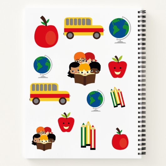 Cute Kinder School Notitieboek (Achterkant)