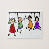 Cute Kinder Speech Therapist Word Legpuzzel (Horizontaal)