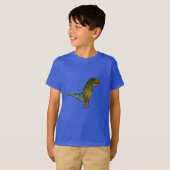 Cute kinder T-Rex dinosaurr art T-shirt (Voorkant volledig)