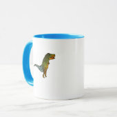 Cute kinder T-Rex dinotastic dinoosaur art Mok (Voorkant links)