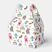 Cute Kinder Toys Pattern Bedankdoosjes (Achterkant)