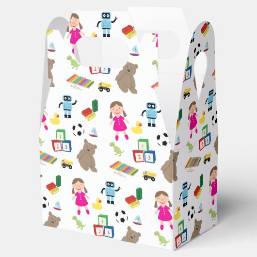 Cute Kinder Toys Pattern Bedankdoosjes (Geopend)