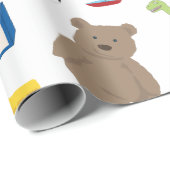 Cute Kinder Toys Pattern Cadeaupapier (Rol Hoek)