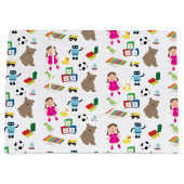 Cute Kinder Toys Pattern Groot Cadeauzakje (Voorkant)