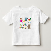 Cute Kinder Toys Pattern Kinder Shirts (Voorkant)