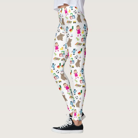 Cute Kinder Toys Pattern Leggings (Links)