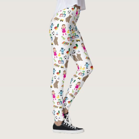 Cute Kinder Toys Pattern Leggings (Rechts)