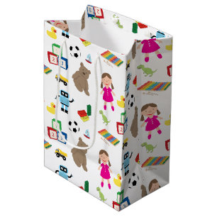 Cute Kinder Toys Pattern Medium Cadeauzakje