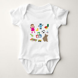 Cute Kinder Toys Pattern Romper