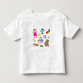 Cute Kinder Toys Pattern Shirts (Voorkant)