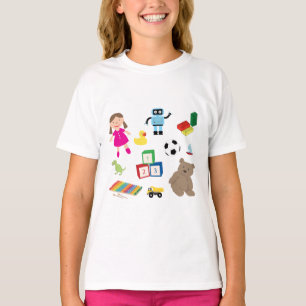 Cute Kinder Toys Pattern T-shirt