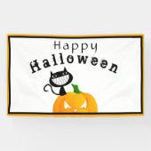 Cute Kinder Trick or treat Happy Halloween Party Spandoek (Horizontaal)
