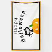 Cute Kinder Trick or treat Happy Halloween Party Spandoek (Verticaal)