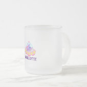 Cute Kinder UFO kawaii Matglas Koffiemok (Voorkant rechts)