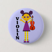 Cute Kinder Violin Button (Voorkant)