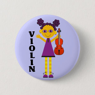 Cute Kinder Violin Button
