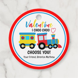 Cute Kinderen Choo-Choo Train Valentijnsdag Bedankjes Labels