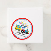 Cute Kinderen Choo-Choo Train Valentijnsdag Bedankjes Labels (In situ)