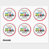 Cute Kinderen Choo-Choo Train Valentijnsdag Ronde Sticker (Vel)