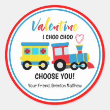 Cute Kinderen Choo-Choo Train Valentijnsdag