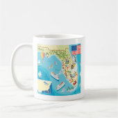 Cute Kinderen Florida Map Koffiemok (Links)