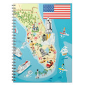 Cute Kinderen Florida Map Notitieboek (Voorkant)