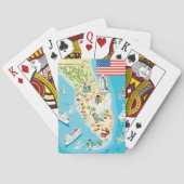 Cute Kinderen Florida Map Pokerkaarten (Achterkant)
