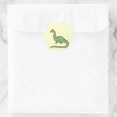 Cute Kinderen Groene Dinosaurus Sticker (Tas)