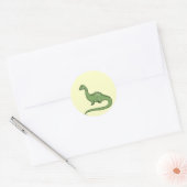 Cute Kinderen Groene Dinosaurus Sticker (Envelop)