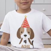 Cute Kinderen Hondje Naam & Leeftijd Verjaardag Kinder Shirts