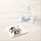  Cute Kindergarten Graduation Bunny Design Kartonnen Onderzetters (Insitu)