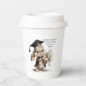  Cute Kindergarten Graduation Bunny Design Papieren Bekers (Achterkant)
