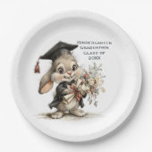  Cute Kindergarten Graduation Bunny Design Papieren Bordje (Voorkant)
