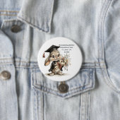  Cute Kindergarten Graduation Bunny Design Ronde Button 7,6 Cm (In situ)