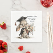  Cute Kindergarten Graduation Bunny Design Servet (Insitu)