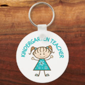 Cute Kindergarten Leraar Sleutelhanger (Voorkant)