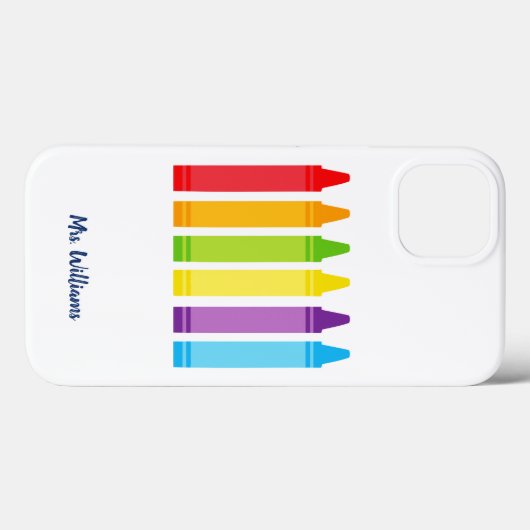 Cute Kindergarten Leraar Speciaal Crayon Case-Mate iPhone Case (Achterkant (horizontaal))